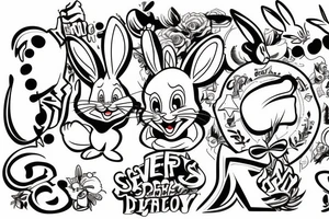 Bugs bunny money tattoo idea