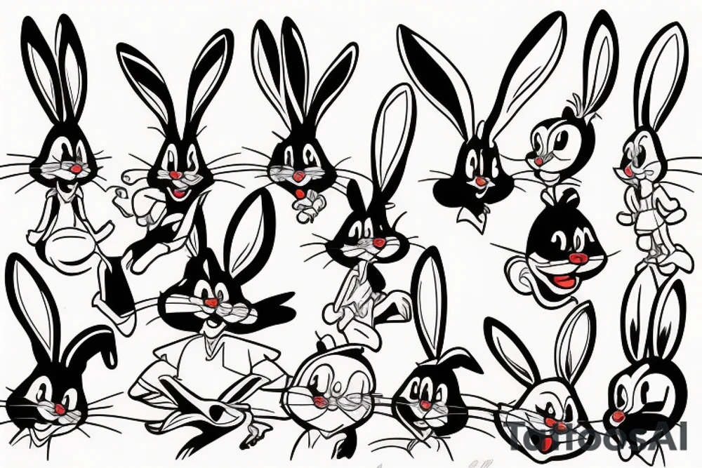 Bugs bunny tattoo idea