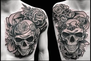 Gangster skeleton tattoo idea