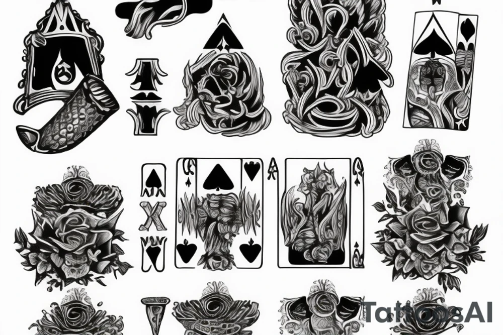 Ace of spades tattoo idea