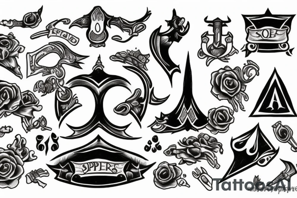 Ace of spades tattoo idea