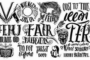 Wisdom begins with the fear of the Lord tattoo idea