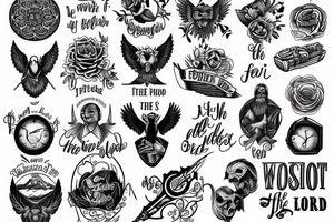 Wisdom begins with the fear of the Lord tattoo idea