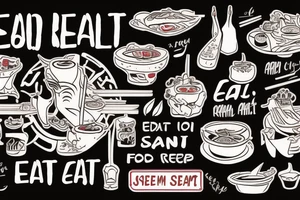 asian resturant. to represent the job as the food runner and has to include the quote: eat, sleep, chi, repeat. tattoo idea