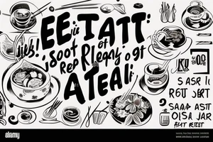 asian resturant. to represent the job as the food runner and has to include the quote: eat, sleep, chi, repeat. the quote is in english tattoo idea