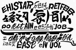 must include the quote: eat, sleep, chi, repeat. pan asian street food resturant. to represent the job as the food runner. tattoo idea