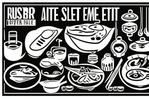 must include the quote: eat, sleep, chi, repeat. pan asian street food resturant. to represent the job as the food runner. tattoo idea