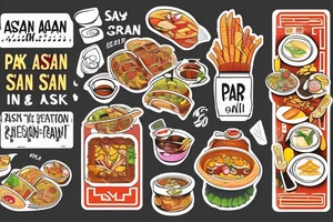 pan asian street food resturant. food runner. to include the quote: eat, sleep, chi, repeat. tattoo idea