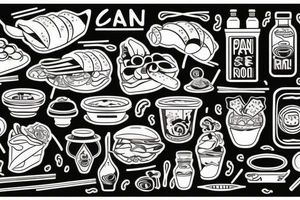 pan asian street food resturant. food runner. eat, sleep, chi, repeat. tattoo idea