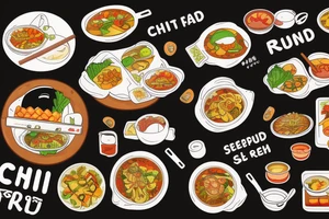 asian street food resturant called chi. food runner. eat, sleep, chi, repeat. tattoo idea