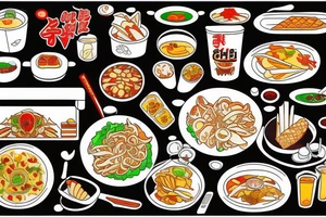 asian street food resturant called chi. food runner. eat, sleep, chi, repeat. tattoo idea