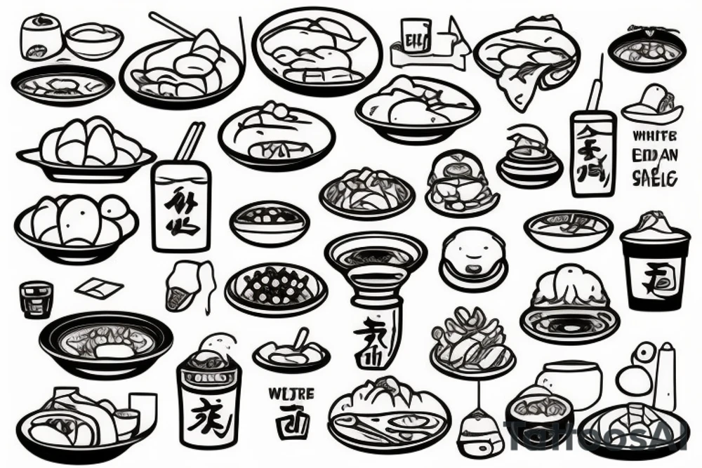 asian street food resturant called chi. food runner. eat, sleep, chi, repeat. tattoo idea