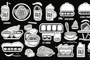 asian street food resturant called chi. food runner. eat, sleep, chi, repeat. tattoo idea