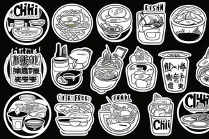 asian street food resturant called chi. food runner. eat, sleep, chi, repeat. tattoo idea