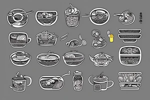 asian street food resturant called chi. food runner. eat, sleep, chi, repeat. tattoo idea