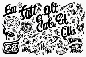 eat, sleep, chi, repeat. tattoo idea