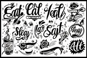 eat, sleep, chi, repeat. tattoo idea