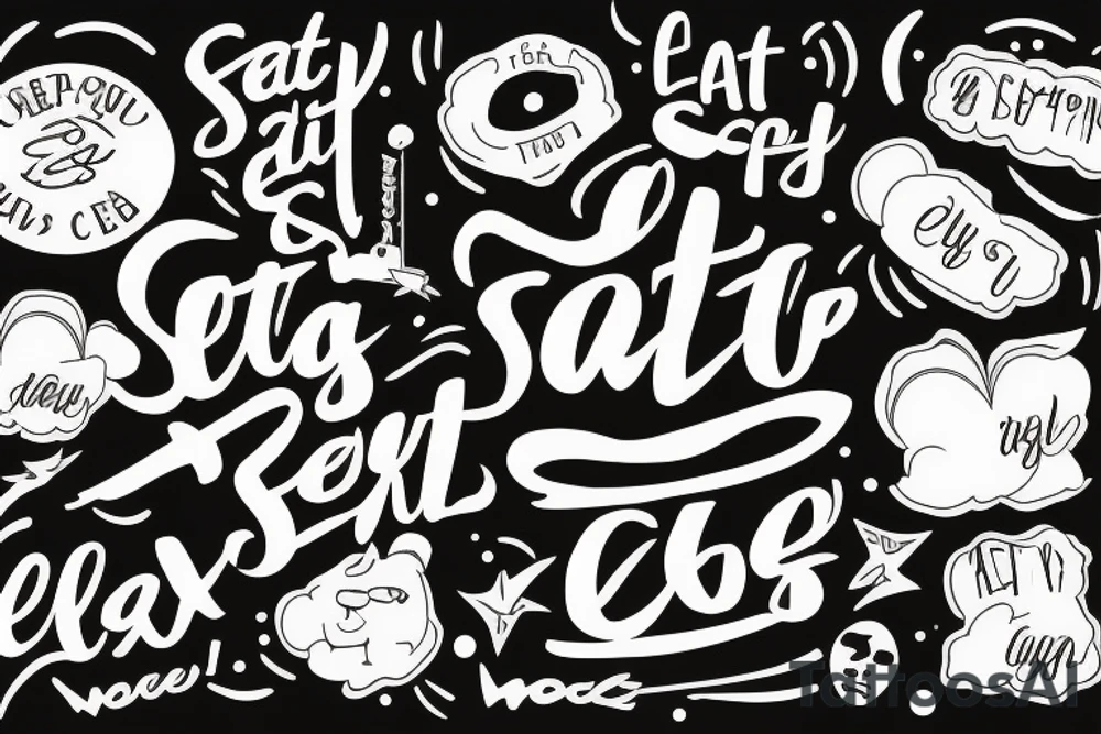 eat, sleep, chi, repeat. tattoo idea
