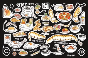 eat, sleep, chi, repeat. asian tappas resturant called chi resturant. food runner. tattoo idea