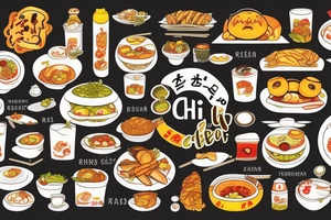 eat, sleep, chi, repeat. asian tappas resturant called chi resturant. food runner. tattoo idea