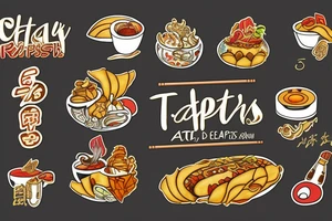 eat, sleep, chi, repeat. asian tappas resturant called chi resturant. food runner. tattoo idea