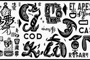 eat, sleep, chi, repeat. asian tappas a la carte resturant called chi resturant. food runner. tattoo idea