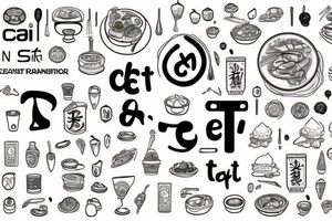 eat, sleep, chi, repeat. asian tappas a la carte resturant called chi resturant. food runner. tattoo idea