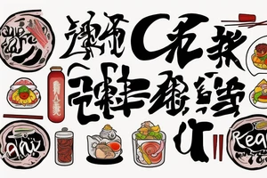 eat, sleep, chi, repeat. asian tappas a la carte resturant called chi resturant. food runner. tattoo idea