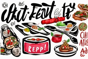 eat, sleep, chi, repeat. asian tappas a la carte resturant called chi resturant. food runner. tattoo idea