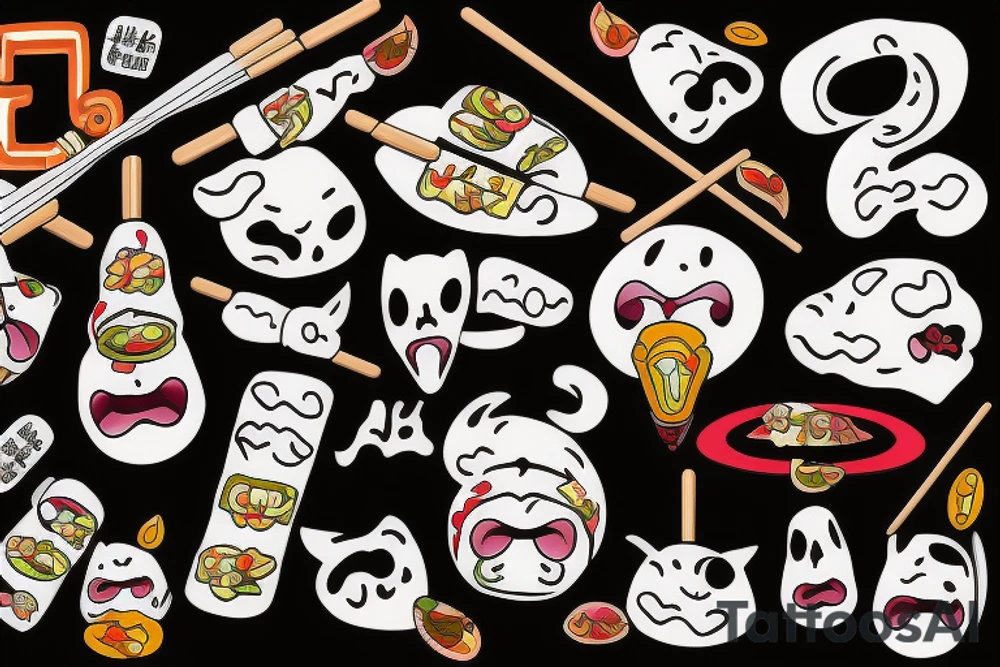 eat, sleep, chi, repeat. on chopsticks tattoo idea