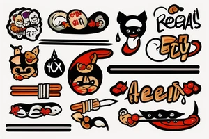 eat, sleep, chi, repeat. on chopsticks tattoo idea