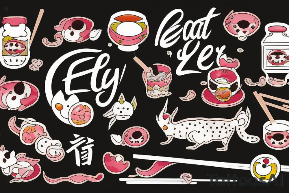 eat, sleep, chi, repeat. on chopsticks tattoo idea