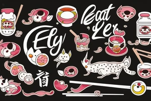 eat, sleep, chi, repeat. on chopsticks tattoo idea
