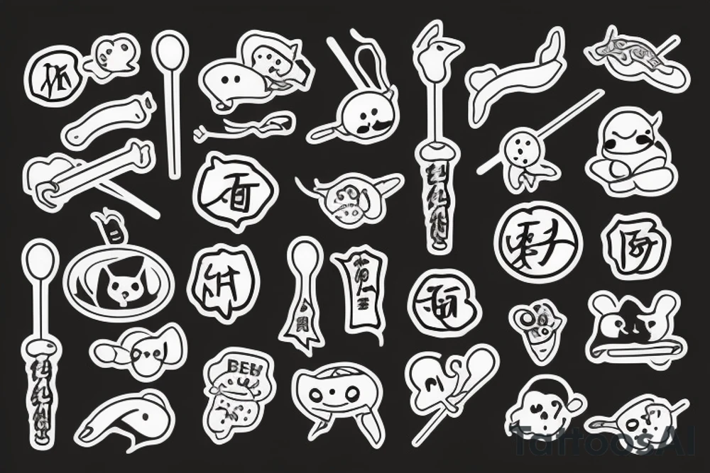 eat, sleep, chi, repeat. on chopsticks tattoo idea