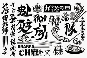 quote "eat, sleep, chi, repeat". on chopsticks tattoo idea