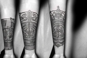 Arkansas fine line music note tattoo idea