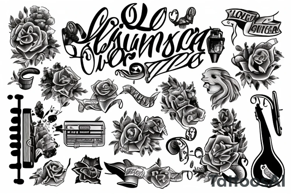 Love music state of Arkansas tattoo idea