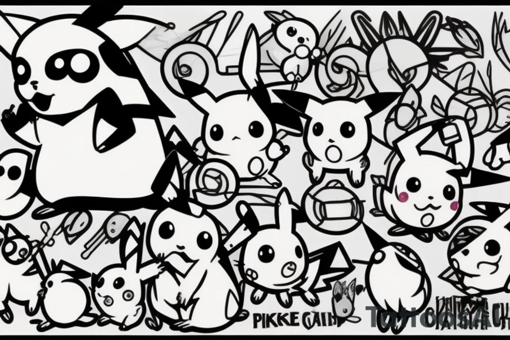 Pikachu tattoo idea