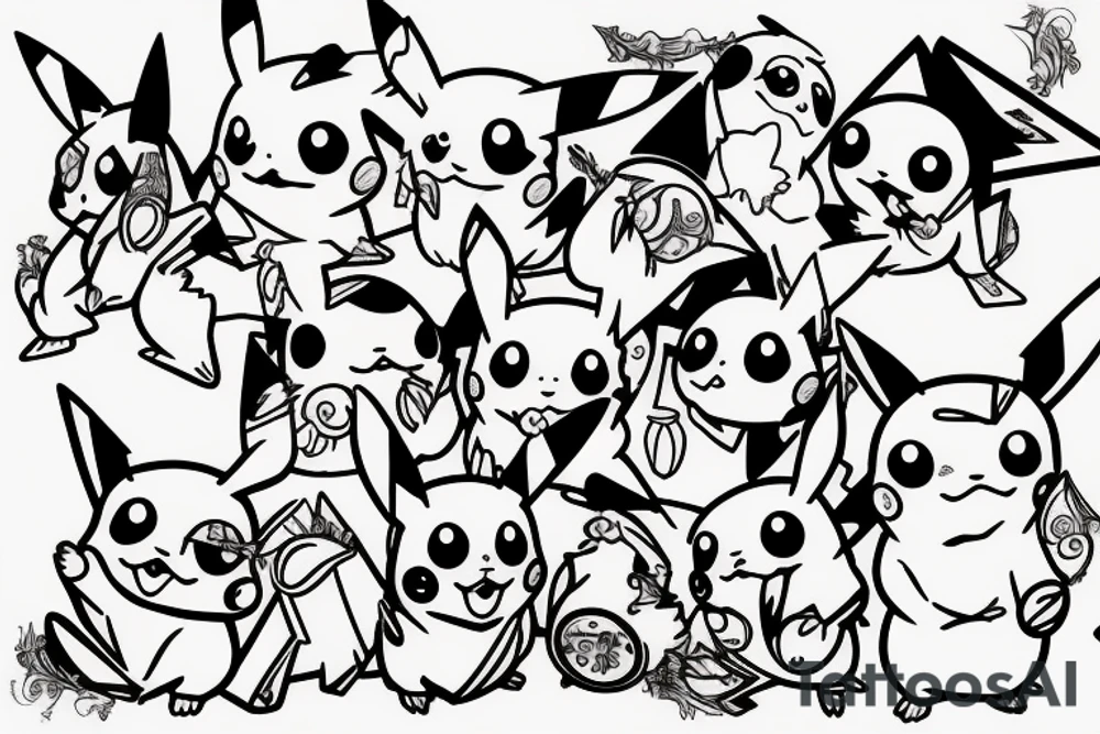 Pikachu tattoo idea