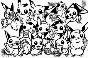 Pikachu tattoo idea