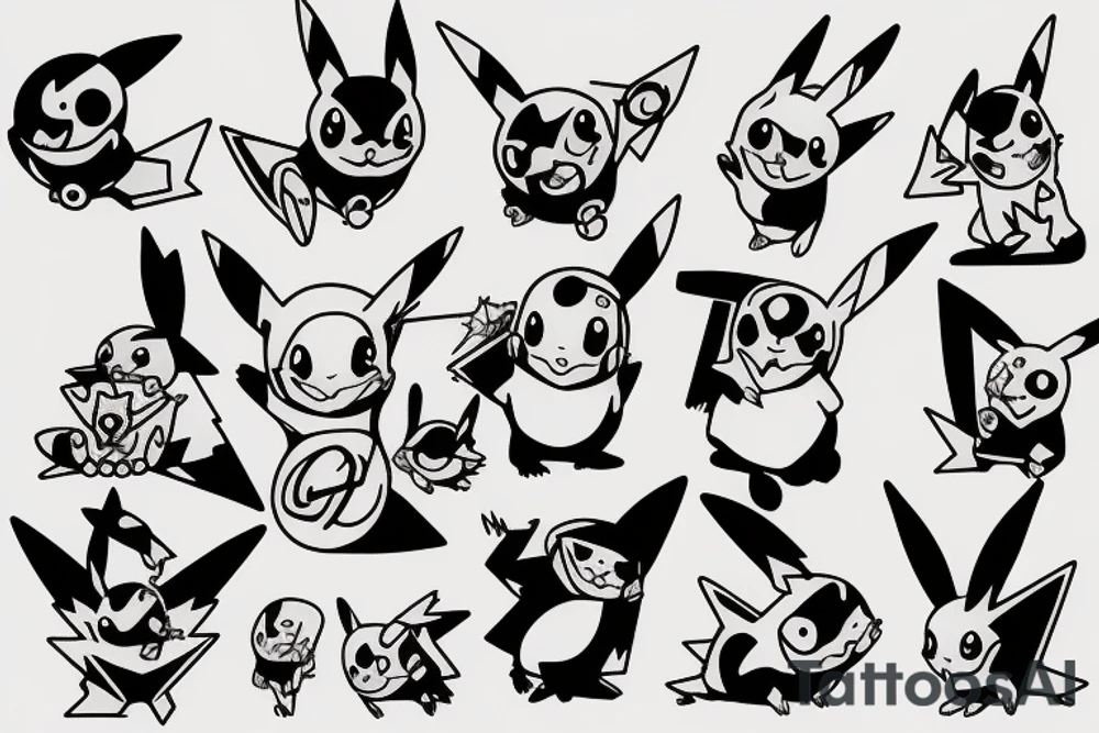 Pikachu tattoo idea
