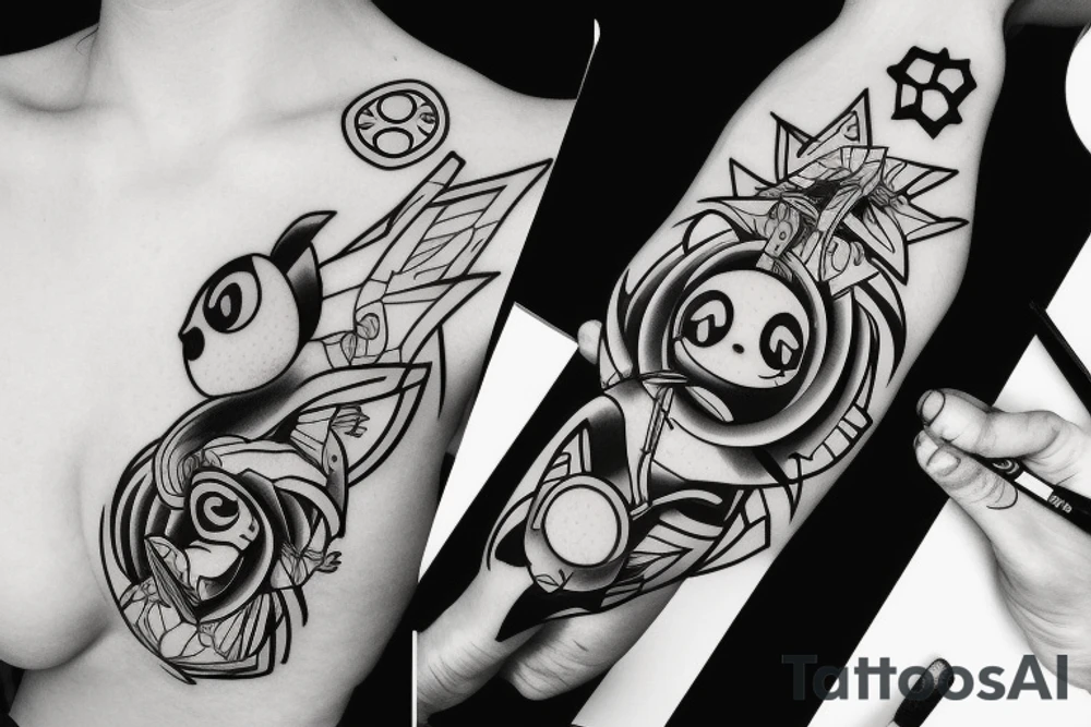 Pikachu tattoo idea