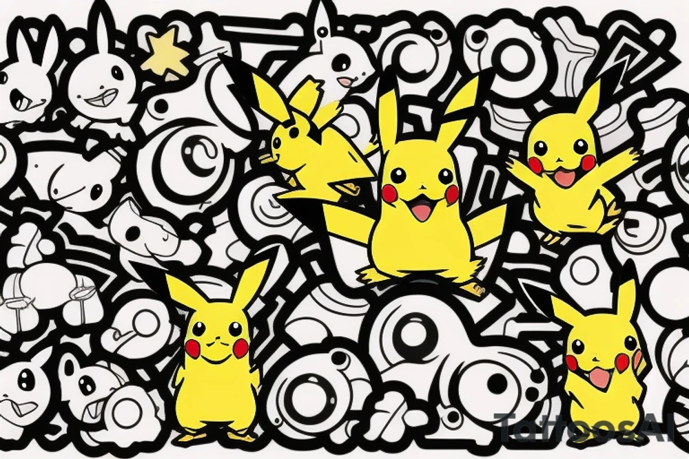 Pikachu tattoo idea