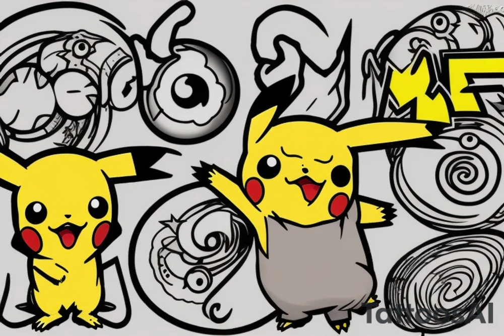 Pikachu tattoo idea