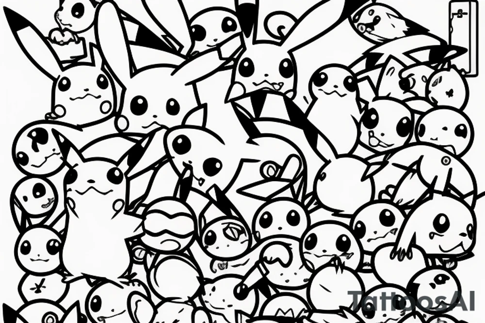 Pikachu tattoo idea