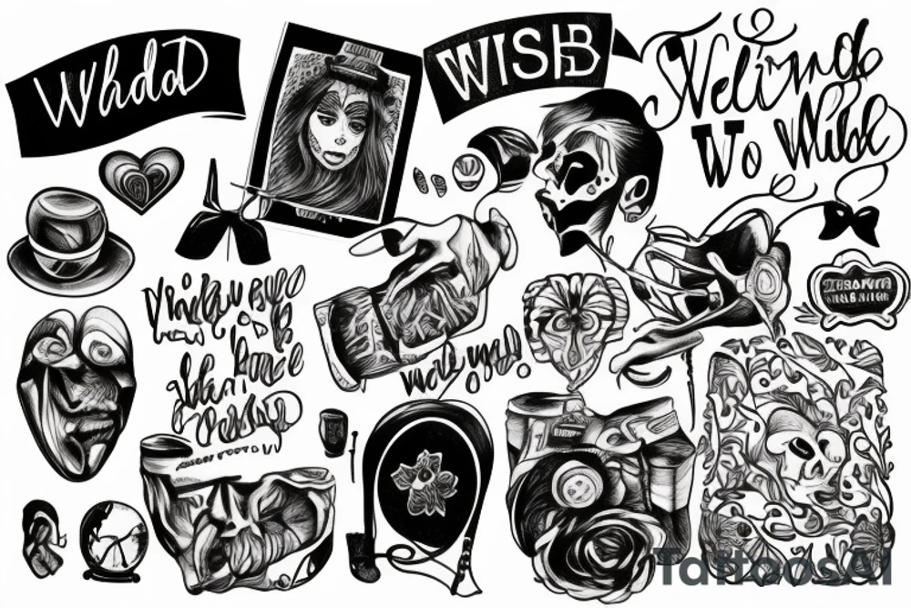 I wish you were here tattoo idea