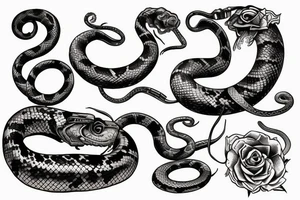 A steampunk snake tattoo idea
