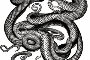 A steampunk snake tattoo idea