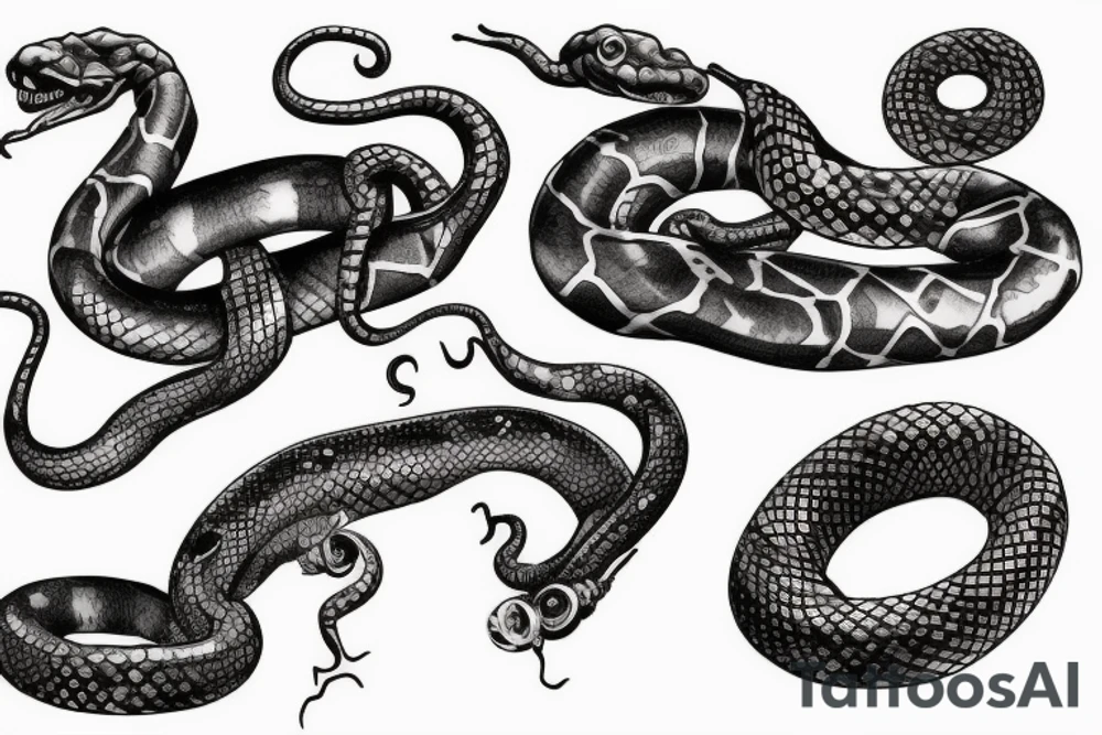 A steampunk snake tattoo idea