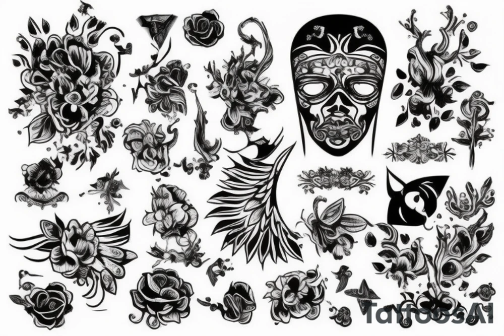 Птица прыгает по скалам на велосипеде tattoo idea